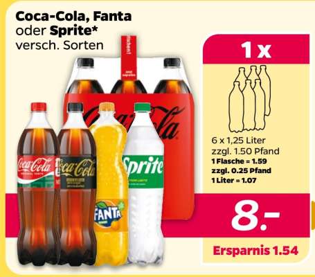 Coca-Cola, Fanta oder Sprite