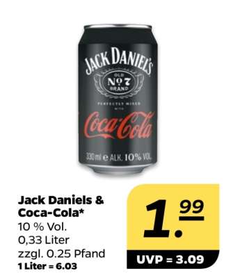 Jack Daniels & Coca Cola*