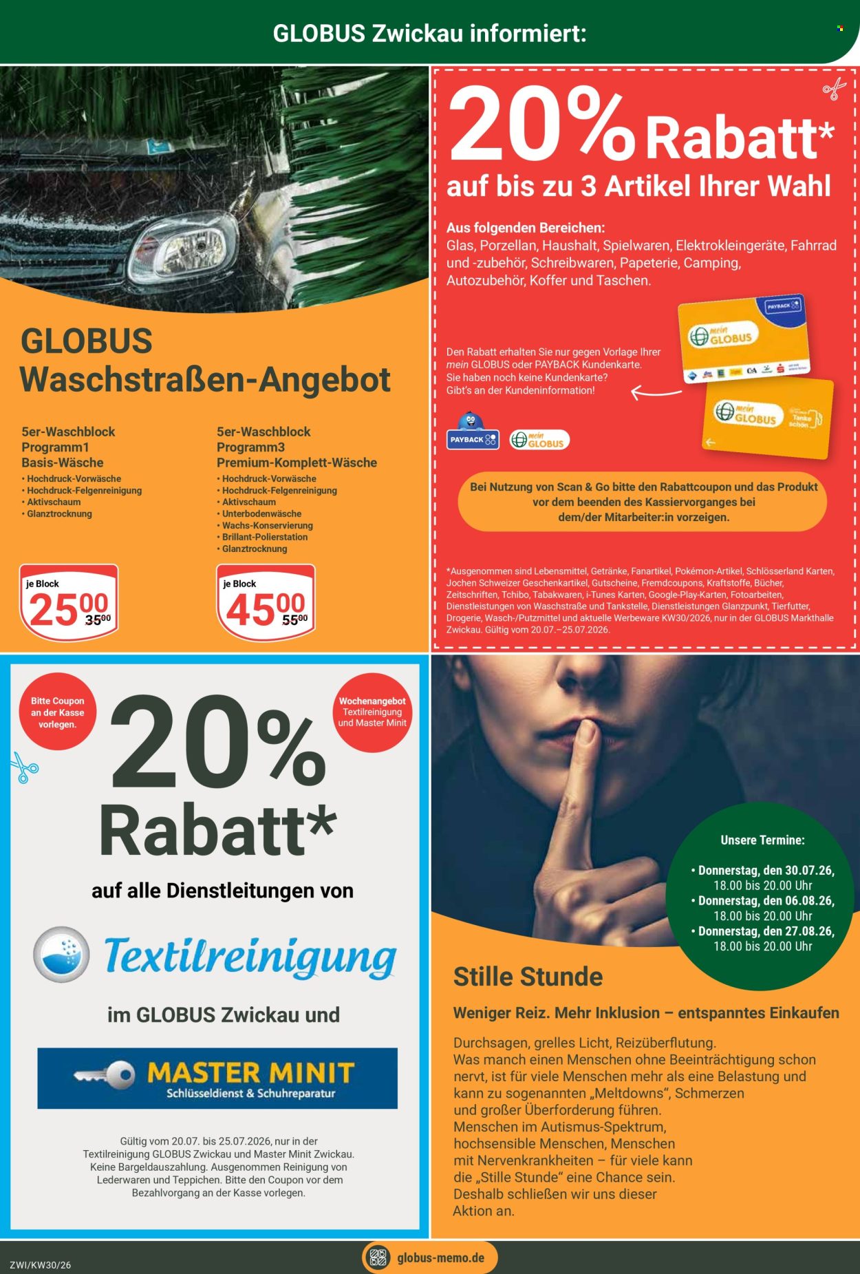 Globus Prospekte  - 20.7.2026 - 25.7.2026. Seite 30