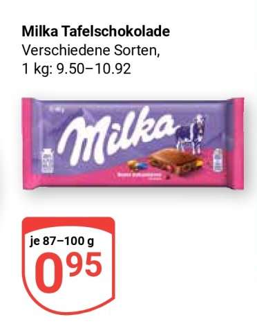 Milka Tafelschokolade*