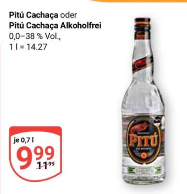 Pitú Cachaça oder Pitú Cachaça Alkoholfrei