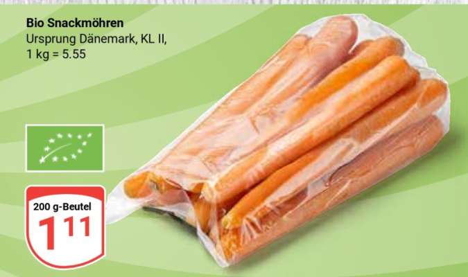 Bio Snackmöhren