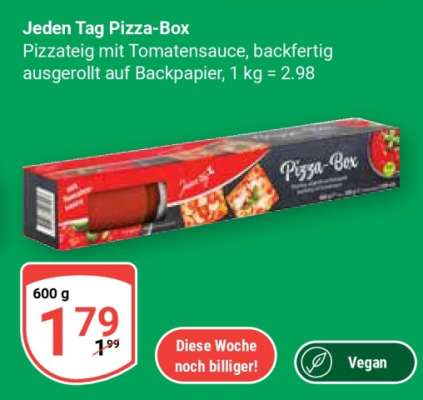 Jeden Tag Pizza-Box