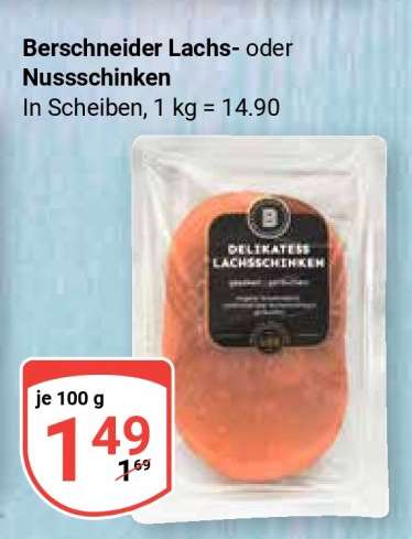 Berschneider Lachs- oder Nussschinken