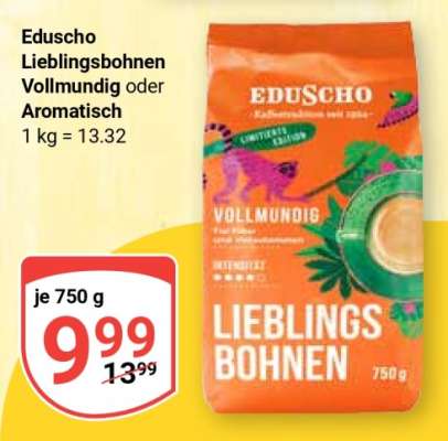 Eduscho Lieblingsbohnen Vollmundig oder Aromatisch