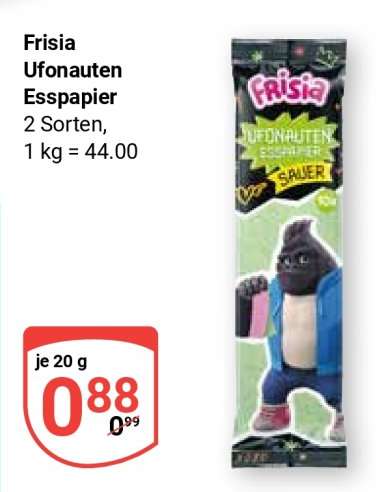 Frisia Ufonauten Esspapier
