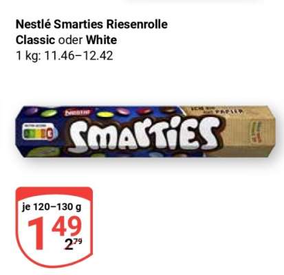 Nestlé Smarties Riesenrolle Classic oder White
