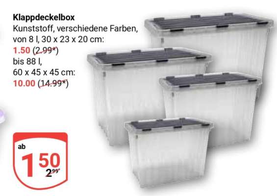 Klappdeckelbox