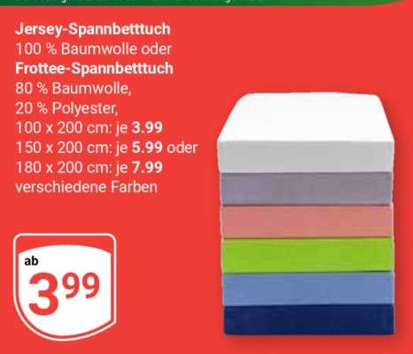 Jersey Spannbetttuch