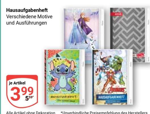 Hausaufgabenheft