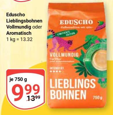 Eduscho Lieblingsbohnen Vollmundig oder Aromatisch