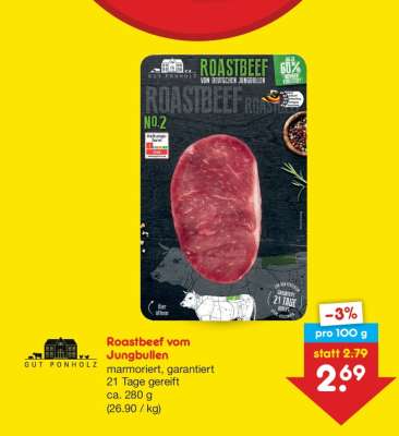 Roastbeef vom Jungbullen