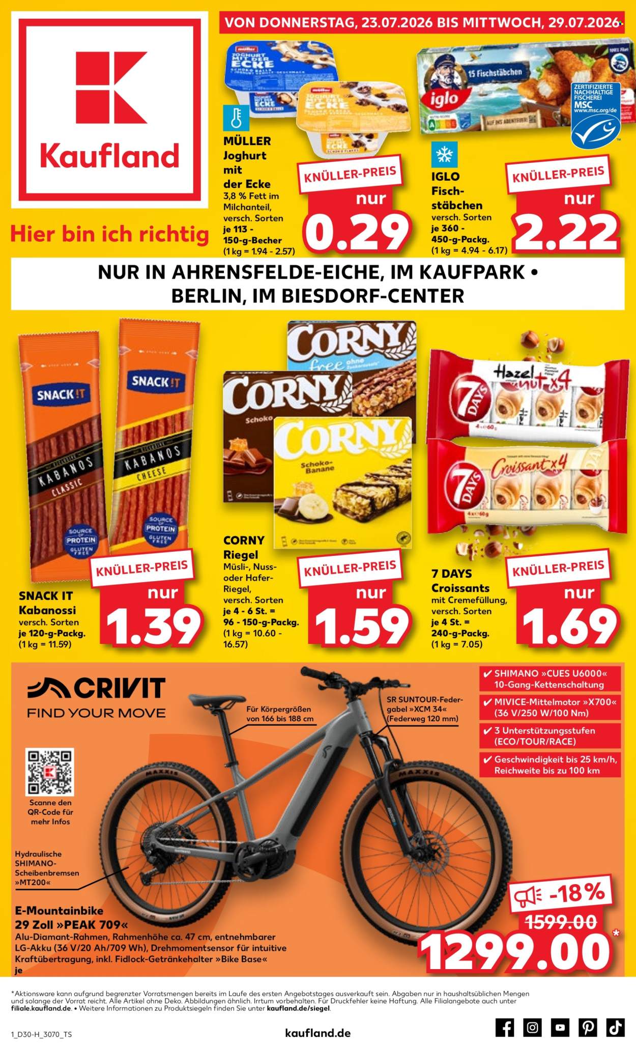Kaufland Prospekte  - 23.7.2026 - 29.7.2026. Seite 1