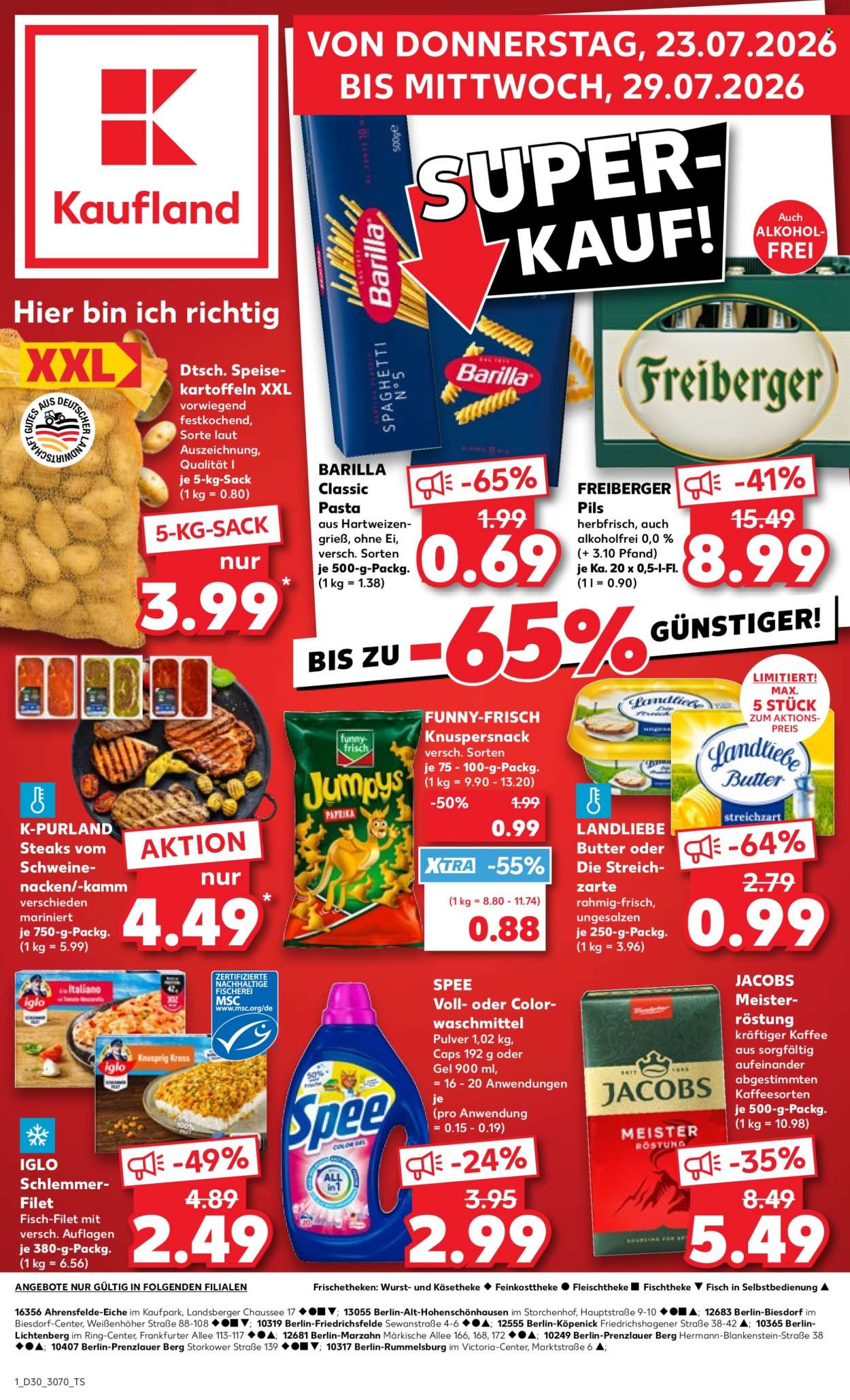 Kaufland Prospekte  - 23.7.2026 - 29.7.2026. Seite 1
