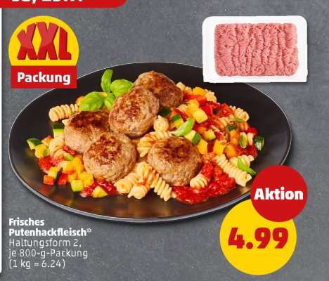 Frisches Putenhackfleisch