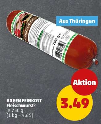 HAGEN FEINKOST Fleischwurst