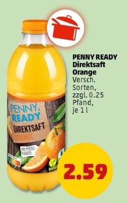 PENNY READY Direktsaft Orange