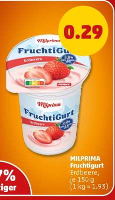 MILPRIMA Fruchtigurt Erdbeere