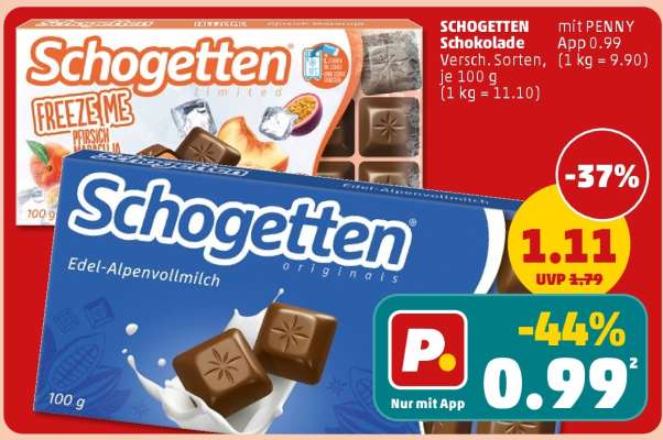 SCHOGETTEN Schokolade