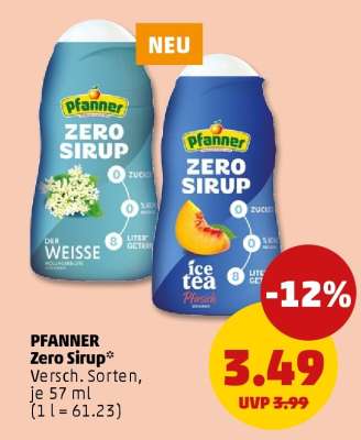 Pfanner Zero Sirup