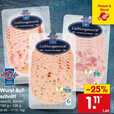 Wurst- Aufschnitt