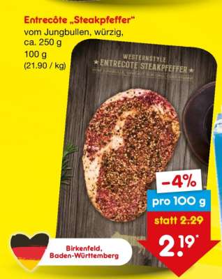 Entrecôte „Steakpfeffer“
