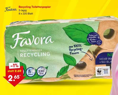 Favora Recycling Toilettenpapier