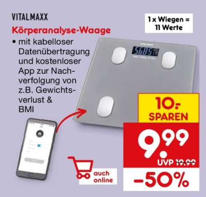 VITALMAXX Körperanalyse-Waage