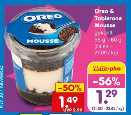 Oreo & Toblerone Mousse