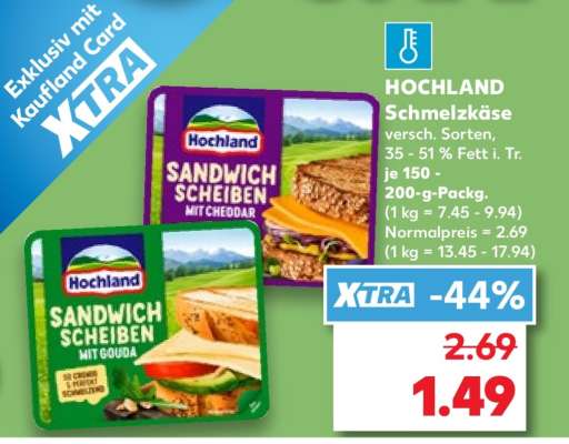 HOCHLAND Schmelzkäse