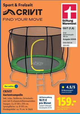 CRIVIT Gartentrampolin