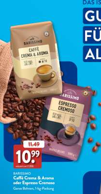 BARISSIMO Caffè Crema & Aroma oder Espresso Cremoso