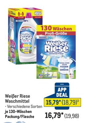 Weißer Riese Waschmittel