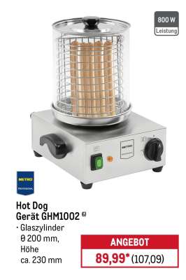 Hot Dog Gerät GHM1002