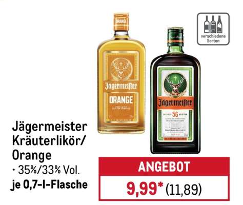 Jägermeister Kräuterlikör/Orange