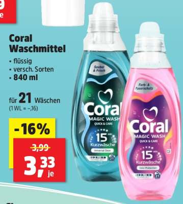 Coral Waschmittel