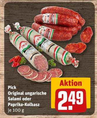 Pick Original ungarische Salami oder Paprika-Kolbasz
