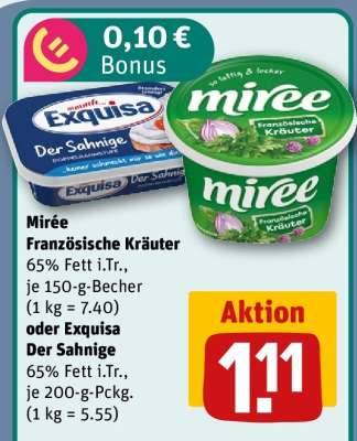Mirée Französische Kräuter oder Exquisa Der Sahnige