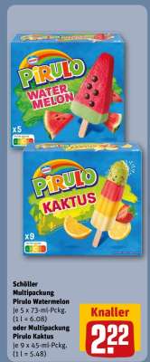Schöller Multipackung Pirulo Watermelon oder Multipackung Pirulo Kaktus
