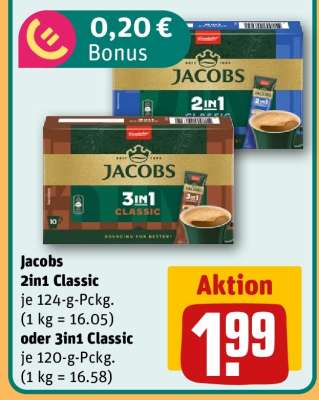 Jacobs 2in1 Classic oder 3in1 Classic