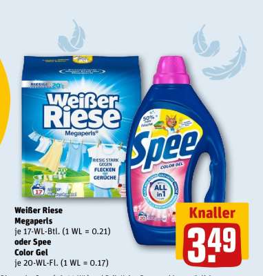 Weißer Riese Megaperls oder Spee Color Gel