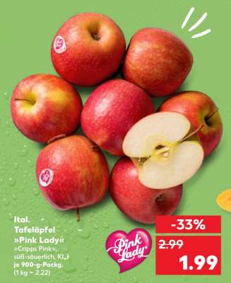 Ital. Tafeläpfel »Pink Lady«