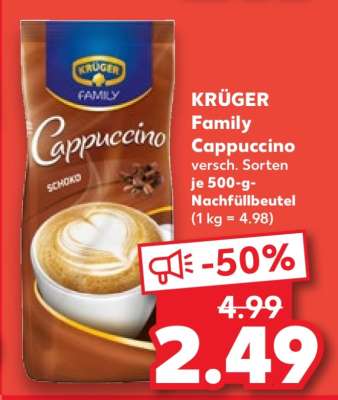KRÜGER Family-Cappuccino