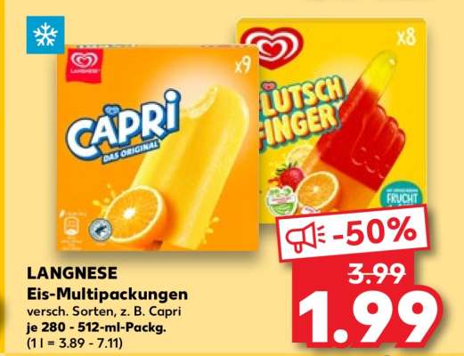 LANGNESE Eis-Multipackungen