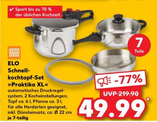 ELO Schnellkochtopf-Set »Praktika XL«