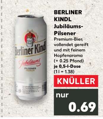 BERLINER KINDL Jubiläums
Pilsener