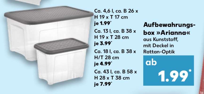 Aufbewahrungsbox »Arianna«