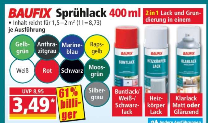 BAUFIX Sprühlack 400 ml