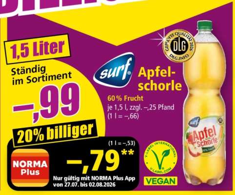 surf Apfel-Schorle