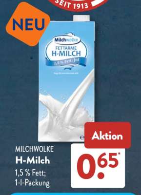 Milchwolke H-Milch